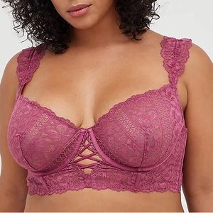 Unlined longline underwire bralette